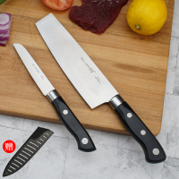 水果刀套装瓜果刀多功能料理刀家用削皮多用刀不锈钢切菜切肉刀具|平头水果+大刀套+小水果刀