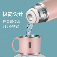 保温杯女大容量316不锈钢学生水杯简约ins便携男士定制杯子