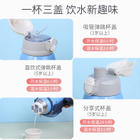儿童保温杯带吸管两用水杯316不锈钢幼儿园防摔小学生女便携水壶