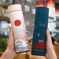 保温水杯子可爱少女简约清新森系学生男便携小创意个性潮流中国风