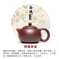 正宗宜兴紫砂壶球孔纯手工泡茶大小容量名家单人功夫茶具套装西施|家藏老紫泥