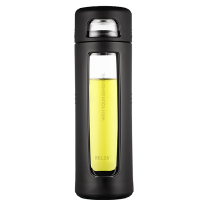 便携双层玻璃杯女泡茶杯清新森系简约防摔杯子创意个性潮流水杯男