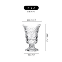 白酒杯玻璃创意家用小酒杯小号酒盅40毫升烈酒杯酒具6只装|KTE-1A六只装白酒杯