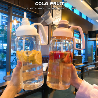 创意1.8l大容量吸管塑料水杯男女军训户外运动水壶夏季太空杯子