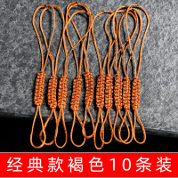 紫砂壶绳手工编制功夫茶具配件茶道配茶壶盖绳子系壶绳绑壶|经典款褐色10条装