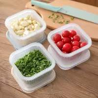 葱花姜片大蒜冰箱水果蔬菜收纳盒厨房带盖沥水储物盒