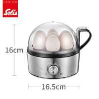 瑞士827蒸蛋器煮蛋器家用早餐机神器蛋羹定时自动断电|拉丝不锈钢