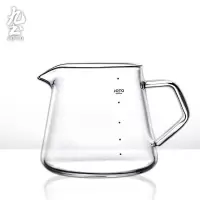 手冲玻璃分享壶实木架咖啡滤杯手冲壶加厚过滤咖啡壶滤杯匀杯|透明壶