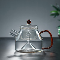 电陶炉耐热玻璃蒸茶壶煮茶器蒸汽煮茶壶黑茶普洱烧水壶泡茶壶家用|蒸茶壶760ml