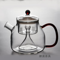 电陶炉耐热玻璃蒸茶壶煮茶器蒸汽煮茶壶黑茶普洱烧水壶泡茶壶家用|蒸茶壶1200ml