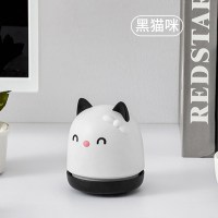 桌面吸尘器学生清洁器充电迷你usb儿童电动铅笔书桌电脑键盘笔记本桌上清理自动小型微型便携神|黑白喵★550mAh清洁神器