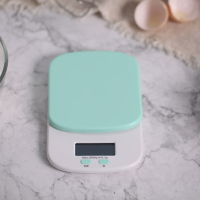 家用烘焙厨房秤 蛋糕配方称重电子秤食物克称0.1g tinrry工具|浅绿色