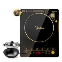 / wk2102 全自动电磁炉家用灶学生爆炒菜节能触摸屏火锅|黑色WK2102送炒锅汤锅