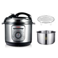机械电压力锅304不锈钢压锅饭煲家用4l6l商用12l双胆|8L食品级304不锈钢单胆8-12人