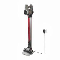 无线吸尘器家用手持式强力小型静音大吸力无绳吸尘机除螨机|酒红色标配+免打孔充电支架