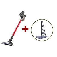 无线吸尘器家用手持式强力小型静音大吸力无绳吸尘机除螨机|酒红色标配+免打孔收纳支架