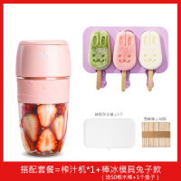 榨汁机家用水果小型便携式多功能炸果汁机充电搅拌电动榨汁杯|樱花粉-DIY套装