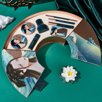 花赋彩妆套装 []洛花赋彩妆套装 口红散粉化妆品8件套初学者彩妆礼盒