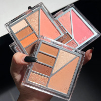 []六影盘 初学者学生款裸妆焦糖大地色哑光珠光眼影