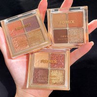 []四重奏光映眼影盘珠光细闪土豆泥不飞粉大地色哑光四影