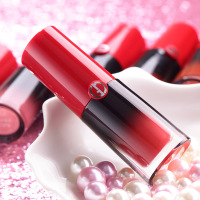 []新款小胖丁唇釉镜面不沾杯雾面口红液体哑光梅子色唇彩染唇液