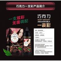 [上市]推荐泡泡染发剂巧克力多色一支彩植物染发膏在家自己染