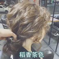 [上市]稻香茶色染发剂2021流行色 自己在家染发膏女 亚麻灰棕色黑茶灰色