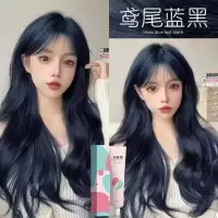 [上市]高优蓝朵染发膏家用植物染发剂黑茶蓝黑冷棕无氨染膏染发泡泡