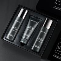 [新品]男士烟酰胺水乳三件套补水保湿洁净面部护肤品