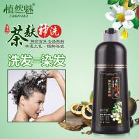 [新品]炫色洗出彩一支黑染发剂膏植物清水一洗自然黑润黑露茶麸神洗