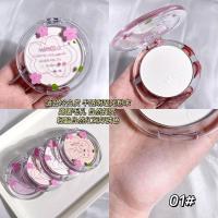 [新品]粉饼控油防水定妆持久紫色遮瑕哑光磨皮雾面提亮干湿定妆蜜粉饼