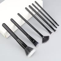 黑色7支套刷 [新品]7支便携黑色初学者化妆刷套装 腮红刷不吃粉底刷美妆工具
