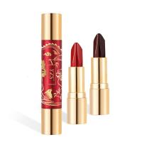 双管六色 3.8g+3.8g [新品]天使魔法六色口红双管一支抹6色滋润唇膏显白蕃茄色