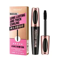 魅点4睫毛膏黑色 [新品]膜力丰盈睫毛膏 防水卷翘硅胶刷头4睫毛膏