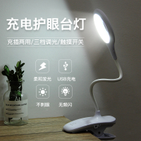 小台灯可充电护眼书桌学生插电两用宿舍寝室夹子式卧室用床上床头摆地摊夜市用led夹子桌面夜灯