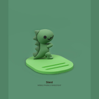 可爱小巧恐龙多功能手机支撑架床头桌面便携追剧看电影懒人支架固定神器女创意