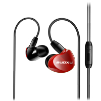 耳机线控耳麦耳塞式挂耳式手机耳机重音入耳式