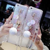 闪粉硅胶a保护壳r15梦境版手机壳亮片a3流沙水晶挂绳女