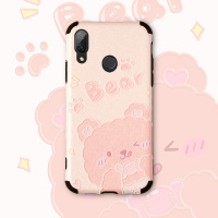 ins软壳手机壳女款nove4nova3浮雕外壳novo3i防摔保护套粉色少女心4e磨砂nova3e硅胶全包边可爱