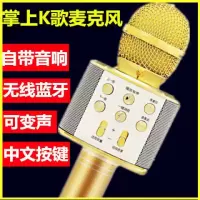 ws858无线麦克风 手机k歌宝 蓝牙麦克风k歌神器 无线变声话筒神麦