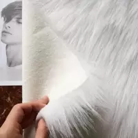 ins网红美拍照道具装饰品背景布妆饰品摆件毛毯白色长毛绒布地毯|白色长毛 160*cm