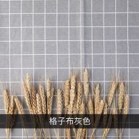 棉麻背景布格子布拍照道具美食服装拍摄道具|灰子布50*50cm