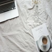 道具白色摄影背景布ins拍照极简棉布布白拍照摆拍背景拍摄道具|浅灰色棉布