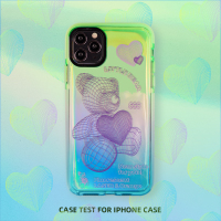 xr透明手机壳镭射情侣118plusp30/40xmax渐变