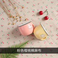 黑白格子布背景ins拍摄背景摄影背景网红北欧拍照道具布棉麻布|粉色樱桃棉麻布50*50cm