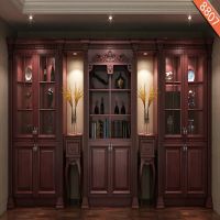 网红背景布主播背景布酒柜装饰书房3d间男女快手书柜书架|8807 宽2米2米