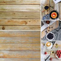 大理石纹纸板网红ins风摆件摄影拍照饰食摄影道具背景布|黄棕双面木纹推荐款