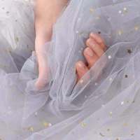 ins网红房间装饰星空网纱少女心美甲摄影拍照背景布道具摆件饰品|雾灰色 150*cm