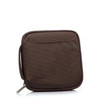 dvd创意cd包收纳光碟包vcd光盘包包32片车载碟片大容量cd盒|方形咖啡色[32片装]