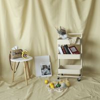 网红ins莫兰迪背景布模特白布拍照油画大尺寸拍摄灰黑2.4挂布|鹅黄1*2.4米多拍默认不剪开